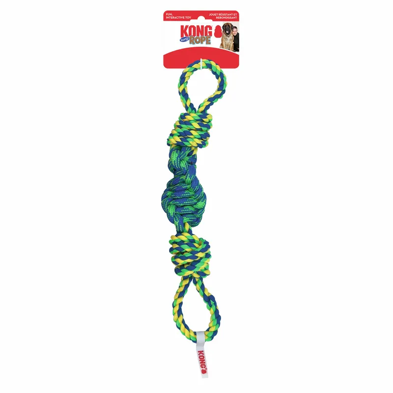 Schnäppchen KONG Hundespielzeug Rope Bunji Assorted S